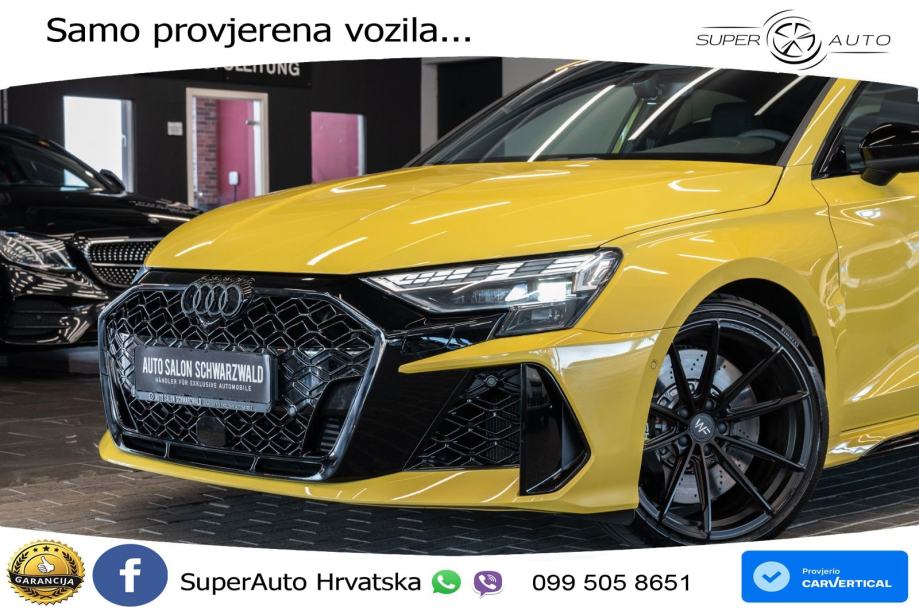 Audi RS3 Sedan 2.5 TFSI (400 KS) quattro S tronic LED+GR SJED+ACC, pogled izvana - slika 3