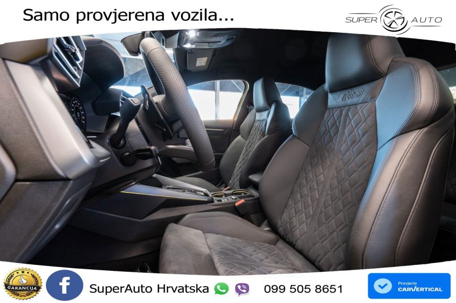 Audi RS3 Sedan 2.5 TFSI (400 KS) quattro S tronic LED+GR SJED+ACC, fotografija 14