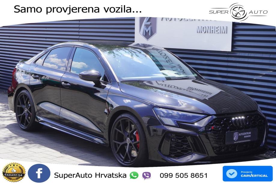 Audi RS3 Sedan 2.5 TFSI (400 KS) quattro S tronic LED+GR SJED+ACC, pogled izvana - slika 3