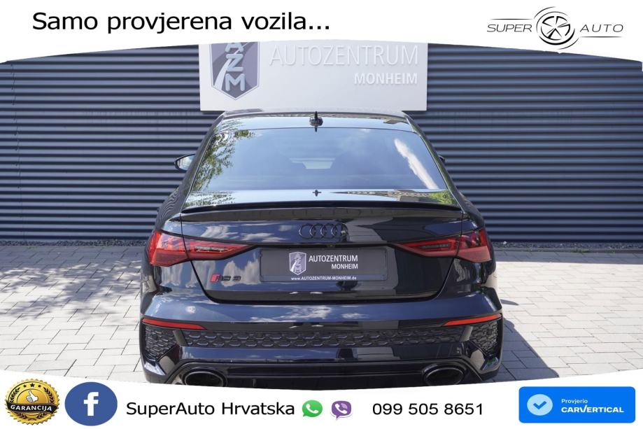 Audi RS3 Sedan 2.5 TFSI (400 KS) quattro S tronic LED+GR SJED+ACC, fotografija 9