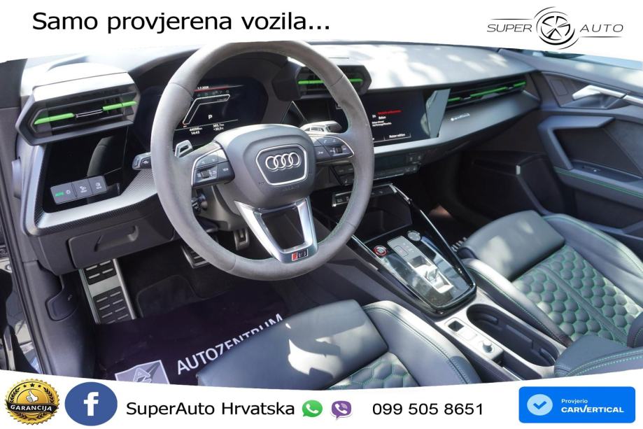 Audi RS3 Sedan 2.5 TFSI (400 KS) quattro S tronic LED+GR SJED+ACC, fotografija 11