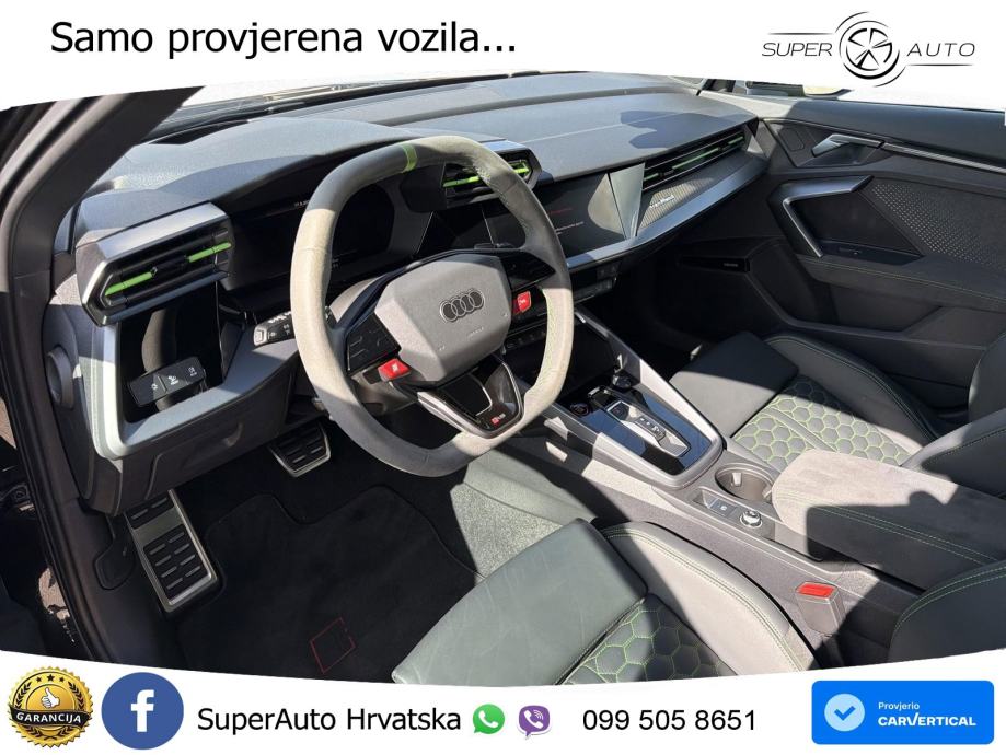 Audi RS3 Sedan 2.5 TFSI (400 KS) quattro S tronic LED+GR SJED+ACC, fotografija 9