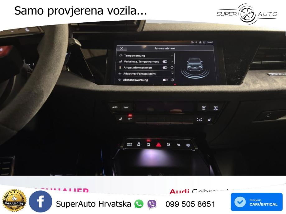 Audi RS3 Sedan 2.5 TFSI (400 KS) quattro S tronic LED+GR SJED+ACC, fotografija 11