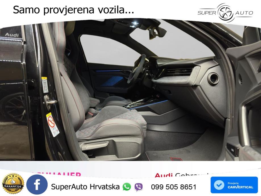 Audi RS3 Sedan 2.5 TFSI (400 KS) quattro S tronic LED+GR SJED+ACC, fotografija 14