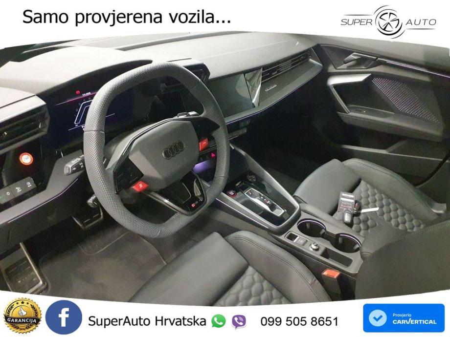 Audi RS3 Sedan 2.5 TFSI (400 KS) quattro S tronic LED+GR SJED+ACC, fotografija 3