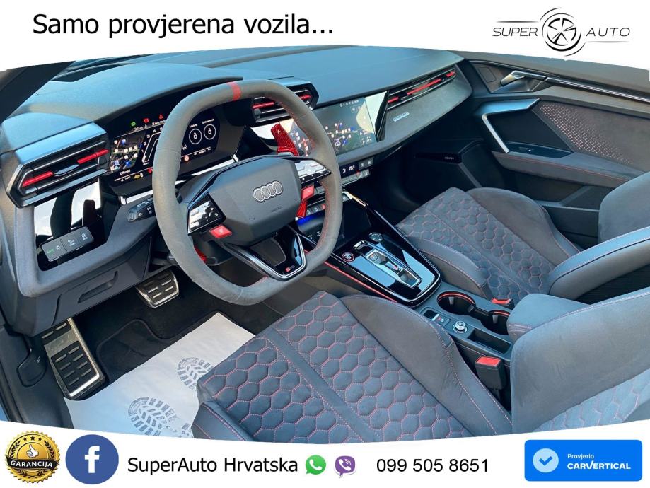 Audi RS3 Sedan 2.5 TFSI (400 KS) quattro S tronic LED+GR SJED+ACC, fotografija 10