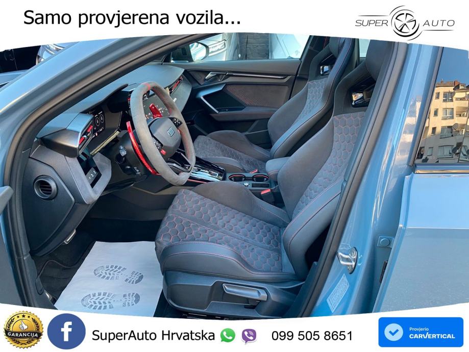 Audi RS3 Sedan 2.5 TFSI (400 KS) quattro S tronic LED+GR SJED+ACC, fotografija 11