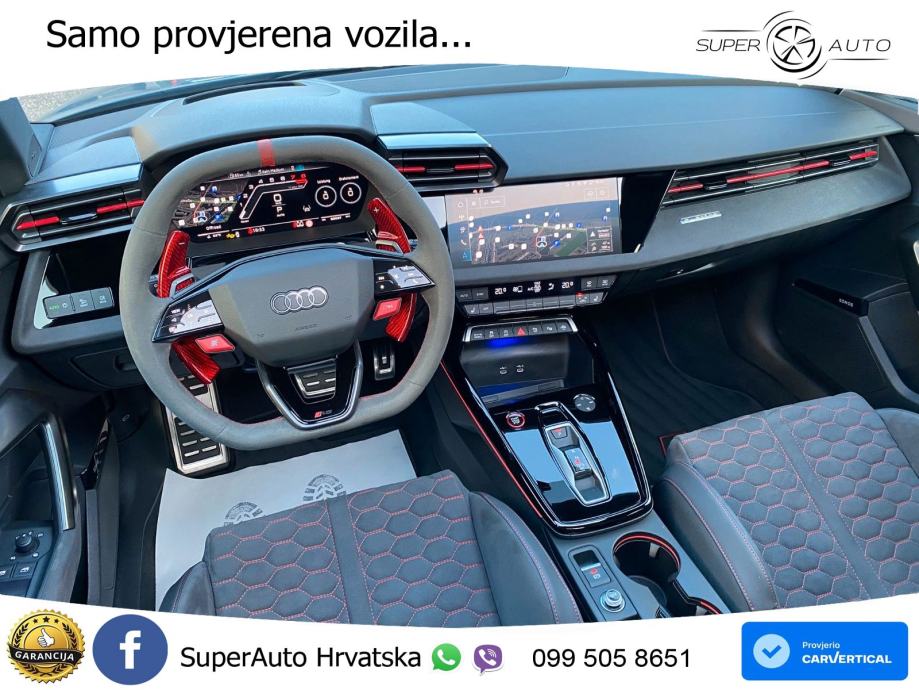 Audi RS3 Sedan 2.5 TFSI (400 KS) quattro S tronic LED+GR SJED+ACC, fotografija 13