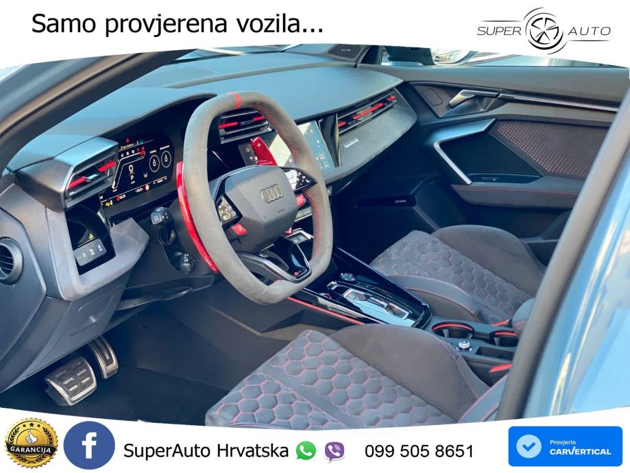 Audi RS3 Sedan 2.5 TFSI (400 KS) quattro S tronic LED+GR SJED+ACC, fotografija 15