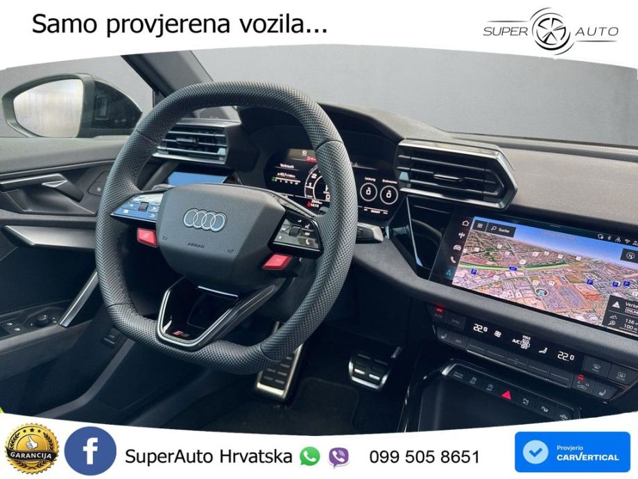 Audi RS3 Sedan 2.5 TFSI (400 KS) quattro S tronic LED+GR SJED+ACC, fotografija 7