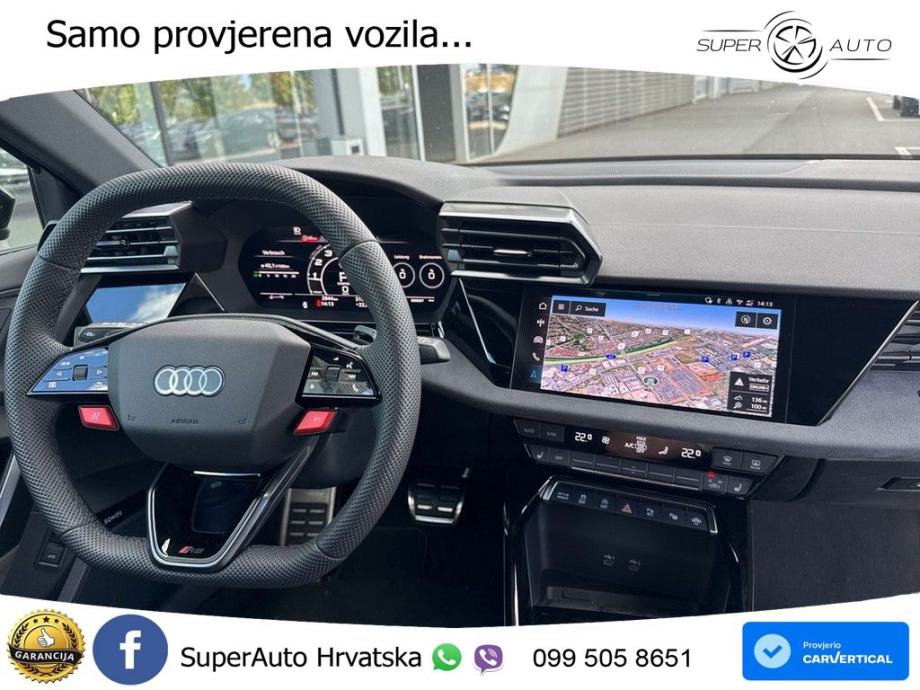 Audi RS3 Sedan 2.5 TFSI (400 KS) quattro S tronic LED+GR SJED+ACC, fotografija 11
