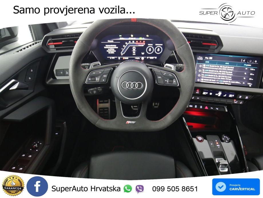 Audi RS3 Sedan 2.5 TFSI (400 KS) quattro S tronic LED+GR SJED+ACC, fotografija 14