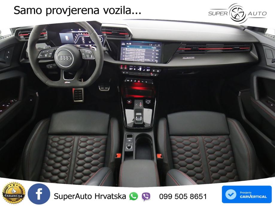 Audi RS3 Sedan 2.5 TFSI (400 KS) quattro S tronic LED+GR SJED+ACC, fotografija 15