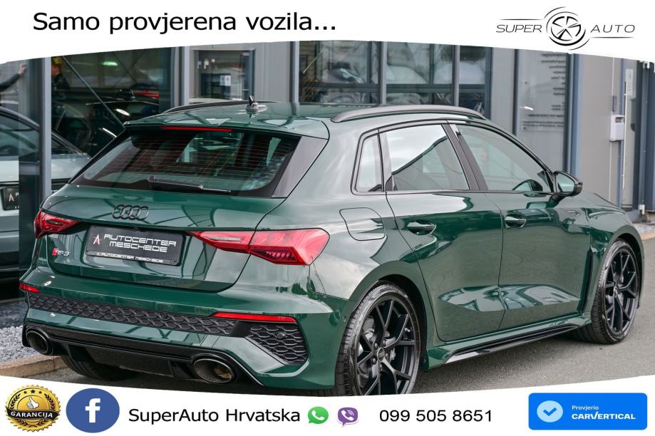 Audi RS3 Sedan 2.5 TFSI (400 KS) quattro S tronic LED+GR SJED+ACC, fotografija 4