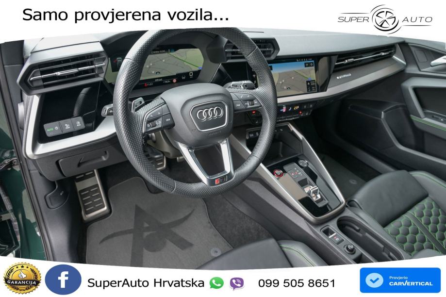 Audi RS3 Sedan 2.5 TFSI (400 KS) quattro S tronic LED+GR SJED+ACC, fotografija 9