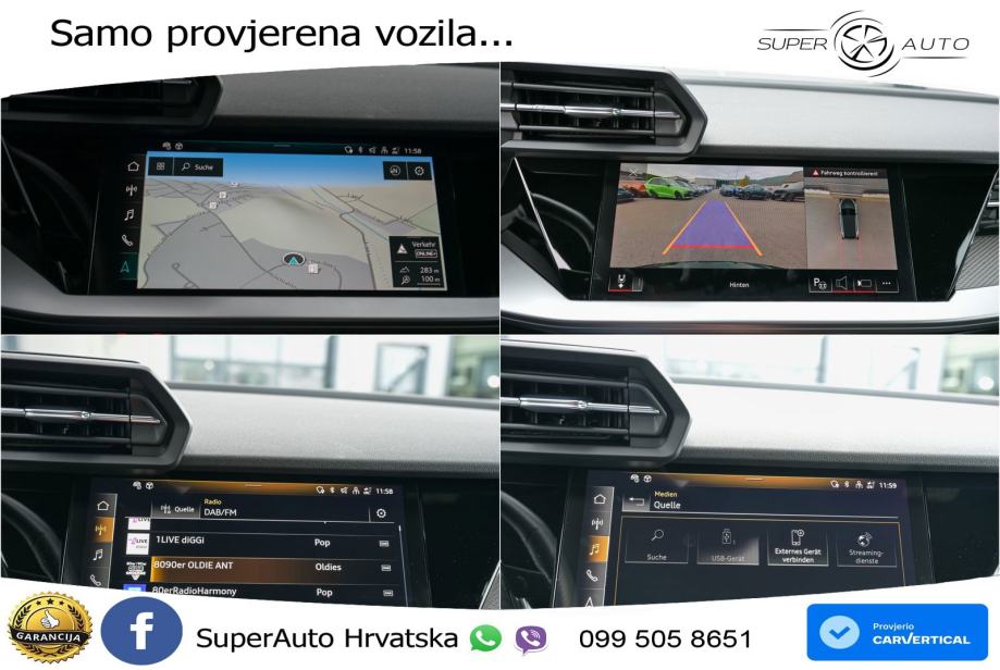 Audi RS3 Sedan 2.5 TFSI (400 KS) quattro S tronic LED+GR SJED+ACC, fotografija 14