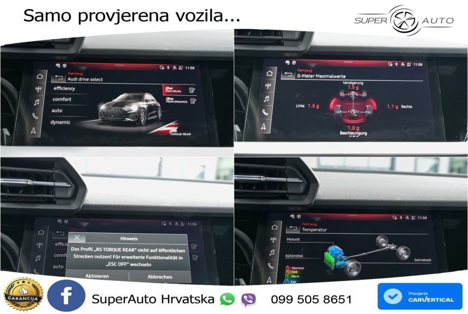 Audi RS3 Sedan 2.5 TFSI (400 KS) quattro S tronic LED+GR SJED+ACC, fotografija 15