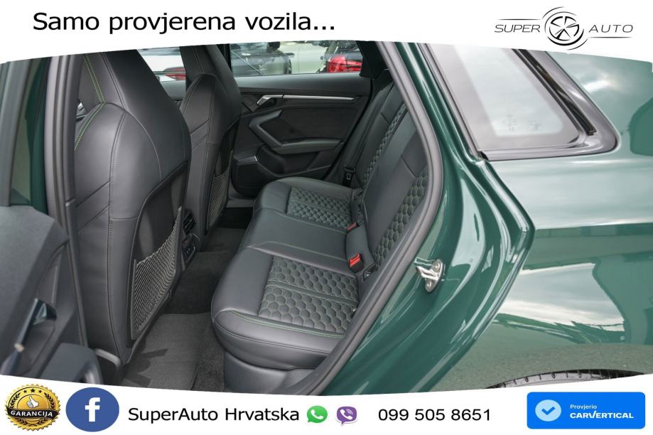 Audi RS3 Sedan 2.5 TFSI (400 KS) quattro S tronic LED+GR SJED+ACC, fotografija 16