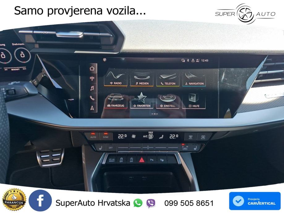 Audi RS3 Sedan 2.5 TFSI (400 KS) quattro S tronic LED+GR SJED+ACC, fotografija 13