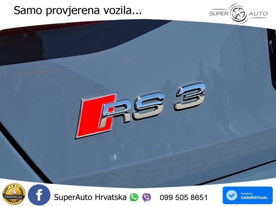 Audi RS3 Sedan 2.5 TFSI (400 KS) quattro S tronic LED+GR SJED+ACC, fotografija 19
