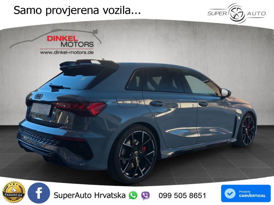 Audi RS3 Sedan 2.5 TFSI (400 KS) quattro S tronic LED+GR SJED+ACC, fotografija 3