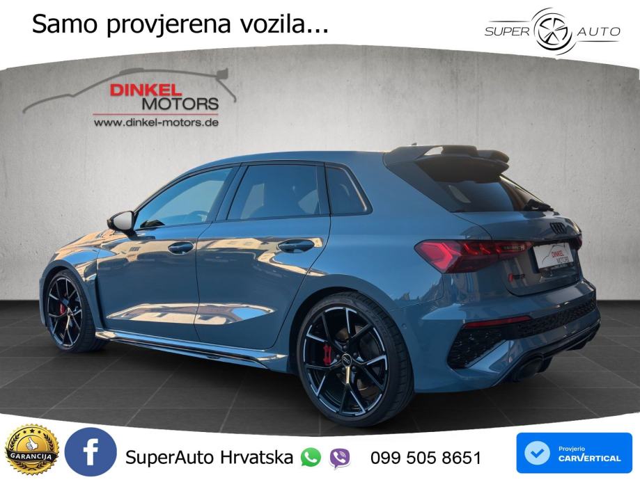 Audi RS3 Sedan 2.5 TFSI (400 KS) quattro S tronic LED+GR SJED+ACC, fotografija 4