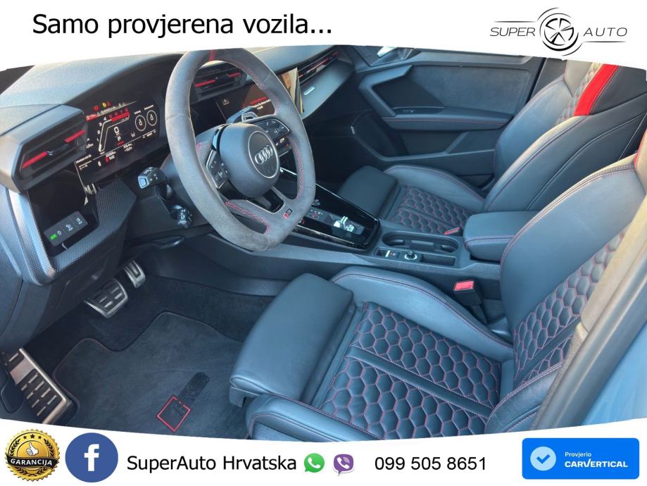 Audi RS3 Sedan 2.5 TFSI (400 KS) quattro S tronic LED+GR SJED+ACC, fotografija 10