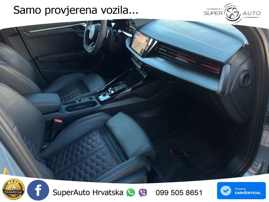 Audi RS3 Sedan 2.5 TFSI (400 KS) quattro S tronic LED+GR SJED+ACC, fotografija 12