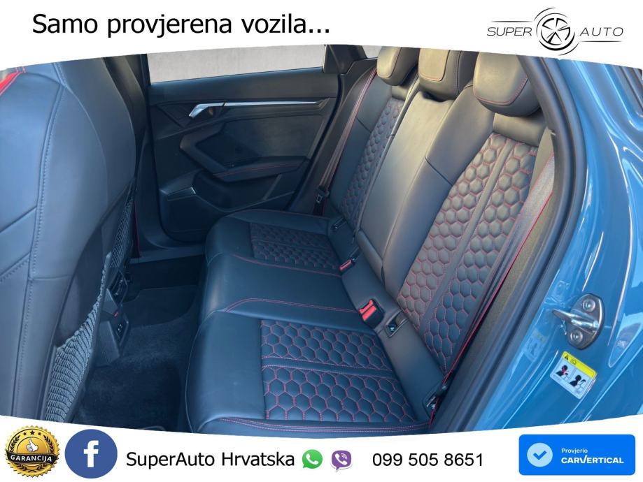 Audi RS3 Sedan 2.5 TFSI (400 KS) quattro S tronic LED+GR SJED+ACC, fotografija 14