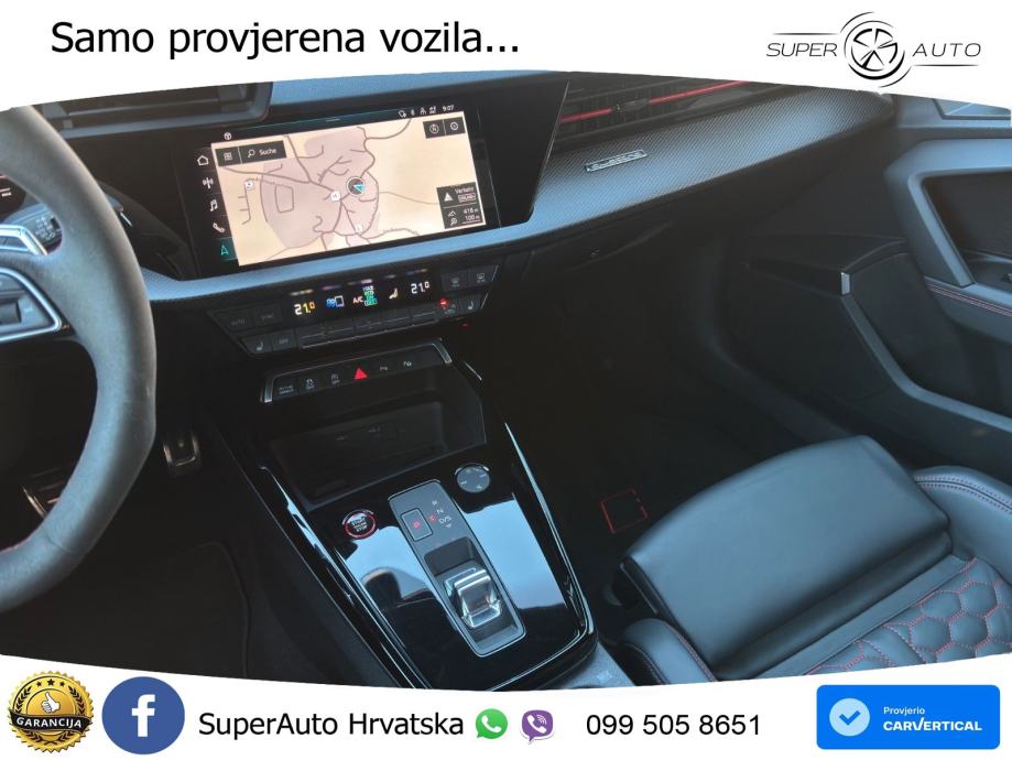 Audi RS3 Sedan 2.5 TFSI (400 KS) quattro S tronic LED+GR SJED+ACC, fotografija 16