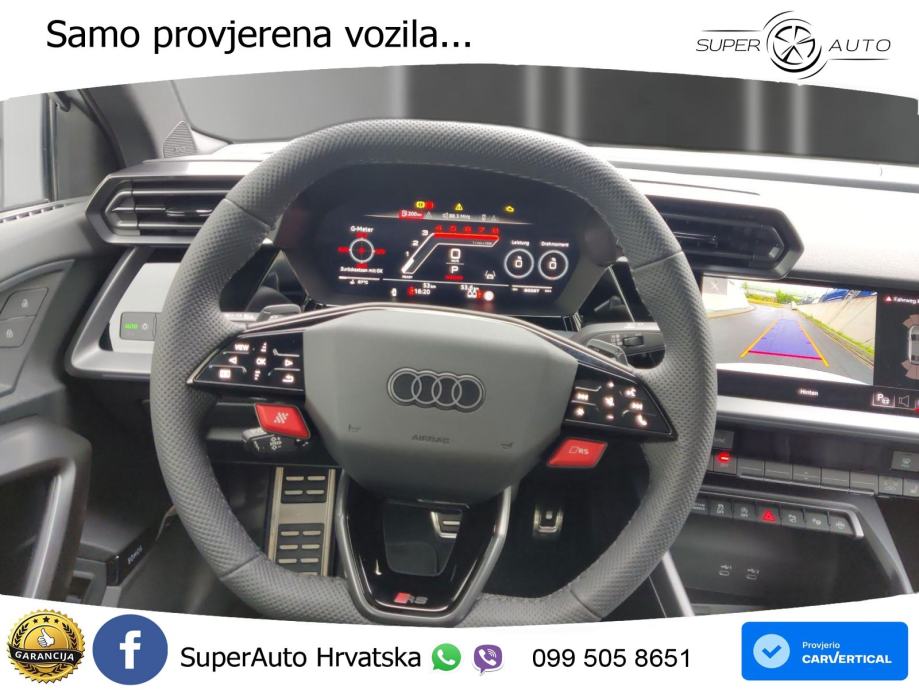 Audi RS3 Sedan 2.5 TFSI (400 KS) quattro S tronic LED+GR SJED+ACC, fotografija 12