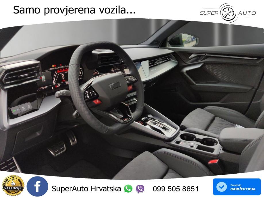 Audi RS3 Sedan 2.5 TFSI (400 KS) quattro S tronic LED+GR SJED+ACC, fotografija 19