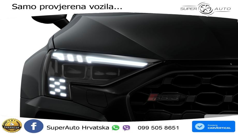 Audi RS3 Sedan 2.5 TFSI (400 KS) quattro S tronic LED+GR SJED+ACC, fotografija 2