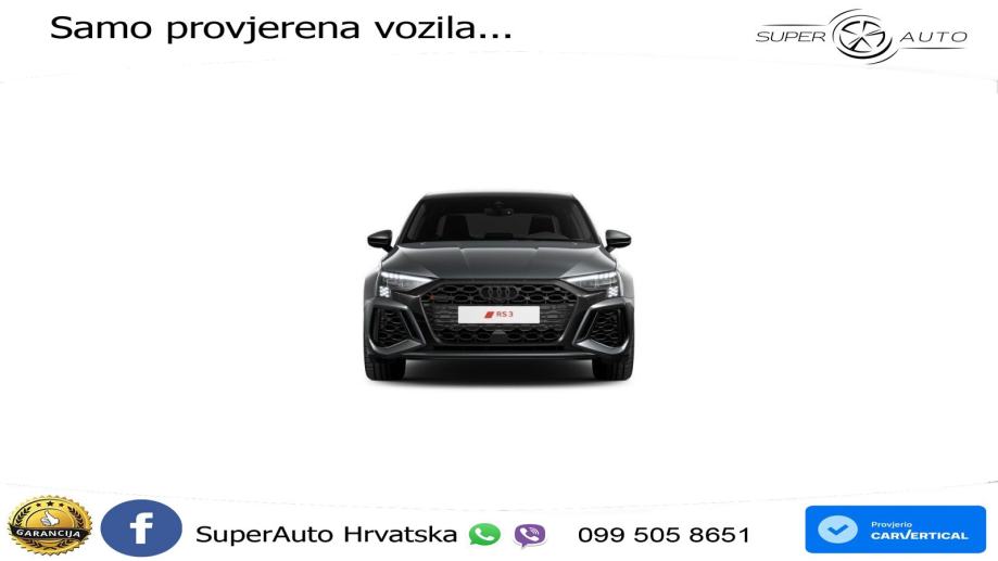 Audi RS3 Sedan 2.5 TFSI (400 KS) quattro S tronic LED+GR SJED+ACC, fotografija 3