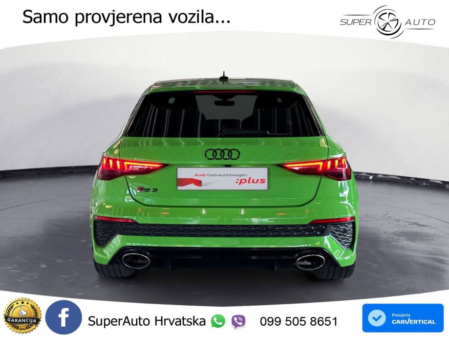 Audi RS3 Sedan 2.5 TFSI (400 KS) quattro S tronic LED+GR SJED+ACC, fotografija 2