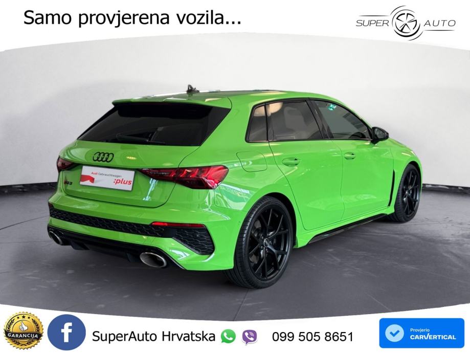 Audi RS3 Sedan 2.5 TFSI (400 KS) quattro S tronic LED+GR SJED+ACC, fotografija 3