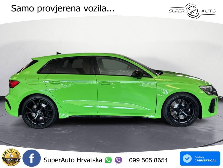 Audi RS3 Sedan 2.5 TFSI (400 KS) quattro S tronic LED+GR SJED+ACC, fotografija 4