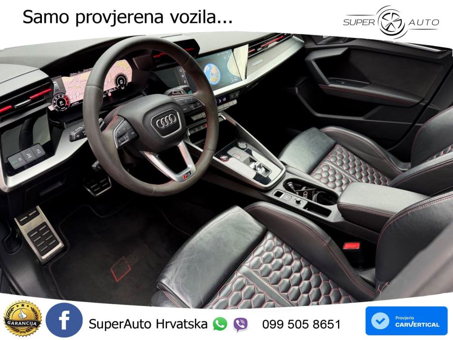 Audi RS3 Sportback 2.5 TFSI (400 KS) quattro S tronic LED+GR SJED+ACC, fotografija 11