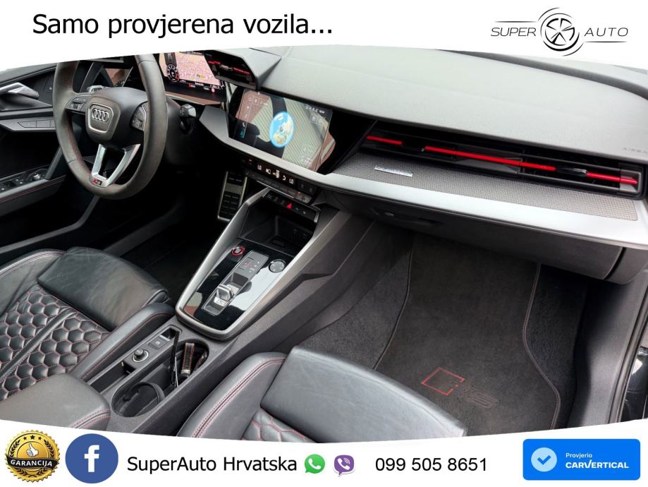 Audi RS3 Sportback 2.5 TFSI (400 KS) quattro S tronic LED+GR SJED+ACC, fotografija 12