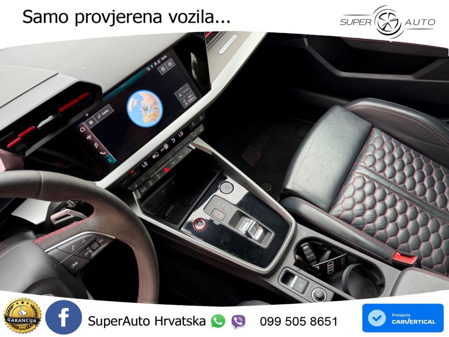 Audi RS3 Sportback 2.5 TFSI (400 KS) quattro S tronic LED+GR SJED+ACC, fotografija 18