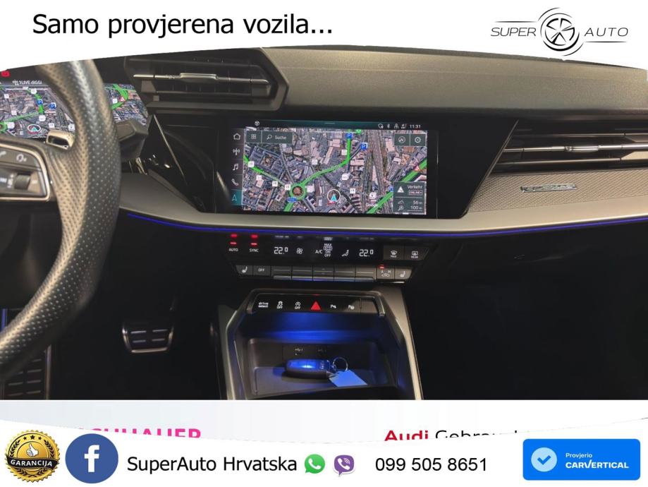 Audi RS3 Sportback 2.5 TFSI (400 KS) quattro S tronic LED+GR SJED+ACC, fotografija 12