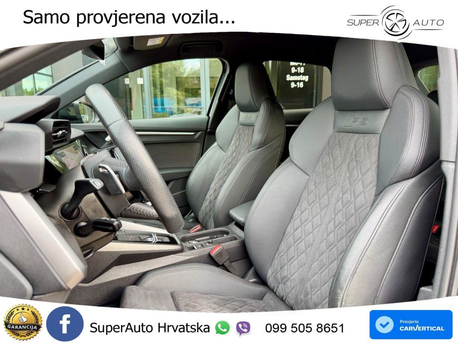 Audi RS3 Sportback 2.5 TFSI (400 KS) quattro S tronic LED+GR SJED+ACC, fotografija 14
