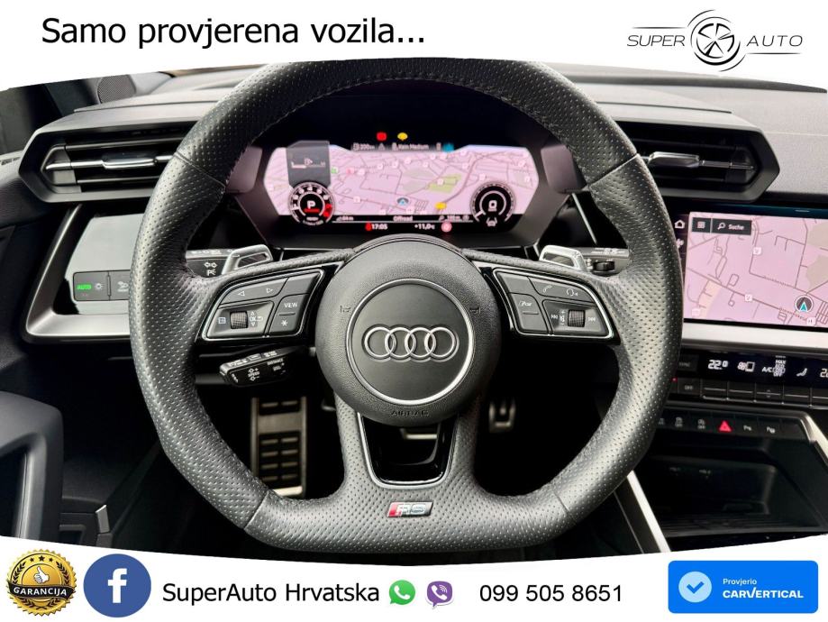 Audi RS3 Sportback 2.5 TFSI (400 KS) quattro S tronic LED+GR SJED+ACC, fotografija 18