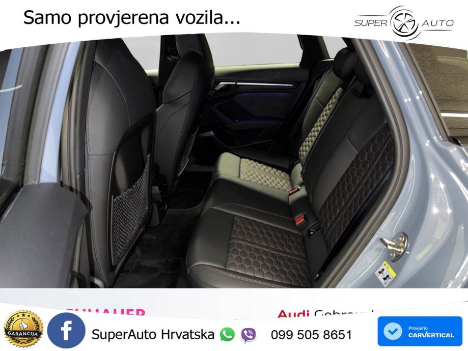 Audi RS3 Sportback 2.5 TFSI (400 KS) quattro S tronic LED+GR SJED+ACC, fotografija 7