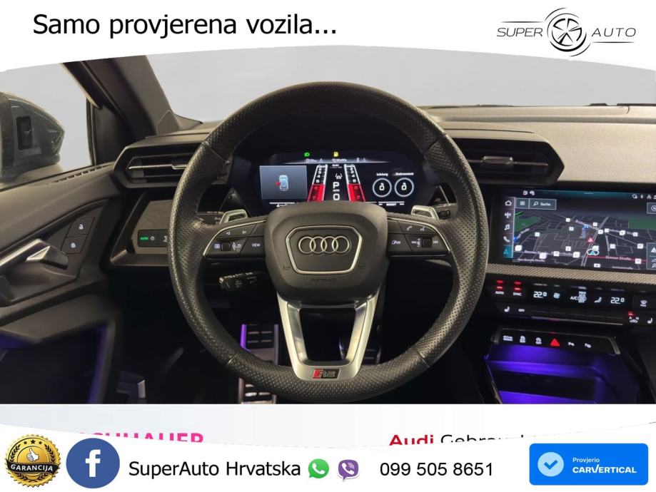 Audi RS3 Sportback 2.5 TFSI (400 KS) quattro S tronic LED+GR SJED+ACC, fotografija 8