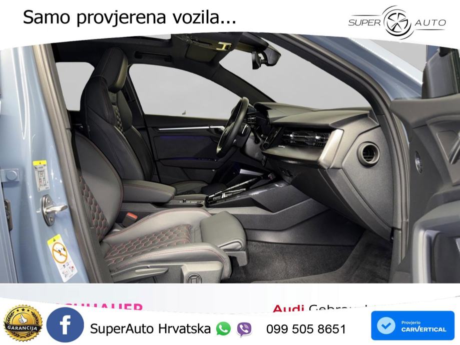 Audi RS3 Sportback 2.5 TFSI (400 KS) quattro S tronic LED+GR SJED+ACC, fotografija 14