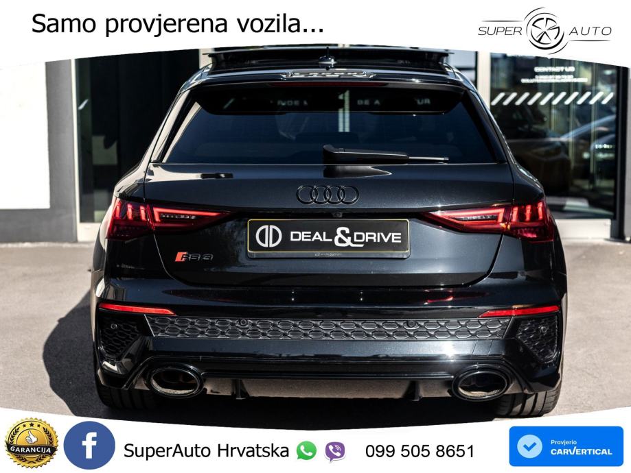 Audi RS3 Sportback 2.5 TFSI (400 KS) quattro S tronic LED+GR SJED+ACC, fotografija 4