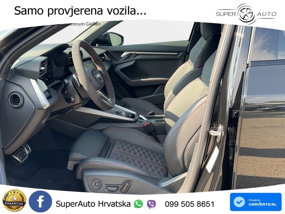 Audi RS3 Sportback 2.5 TFSI (400 KS) quattro S tronic LED+GR SJED+ACC, fotografija 9