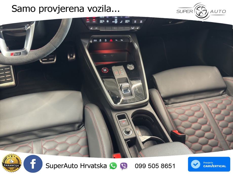 Audi RS3 Sportback 2.5 TFSI (400 KS) quattro S tronic LED+GR SJED+ACC, fotografija 12