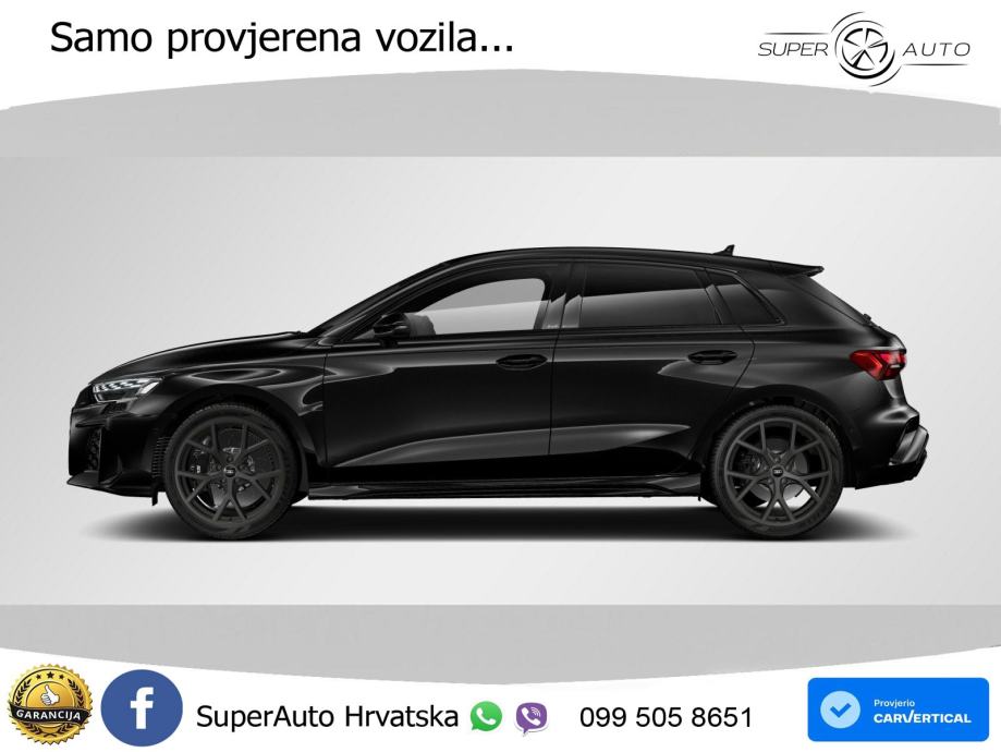 Audi RS3 Sportback 2.5 TFSI (400 KS) quattro S tronic LED+GR SJED+ACC, fotografija 5